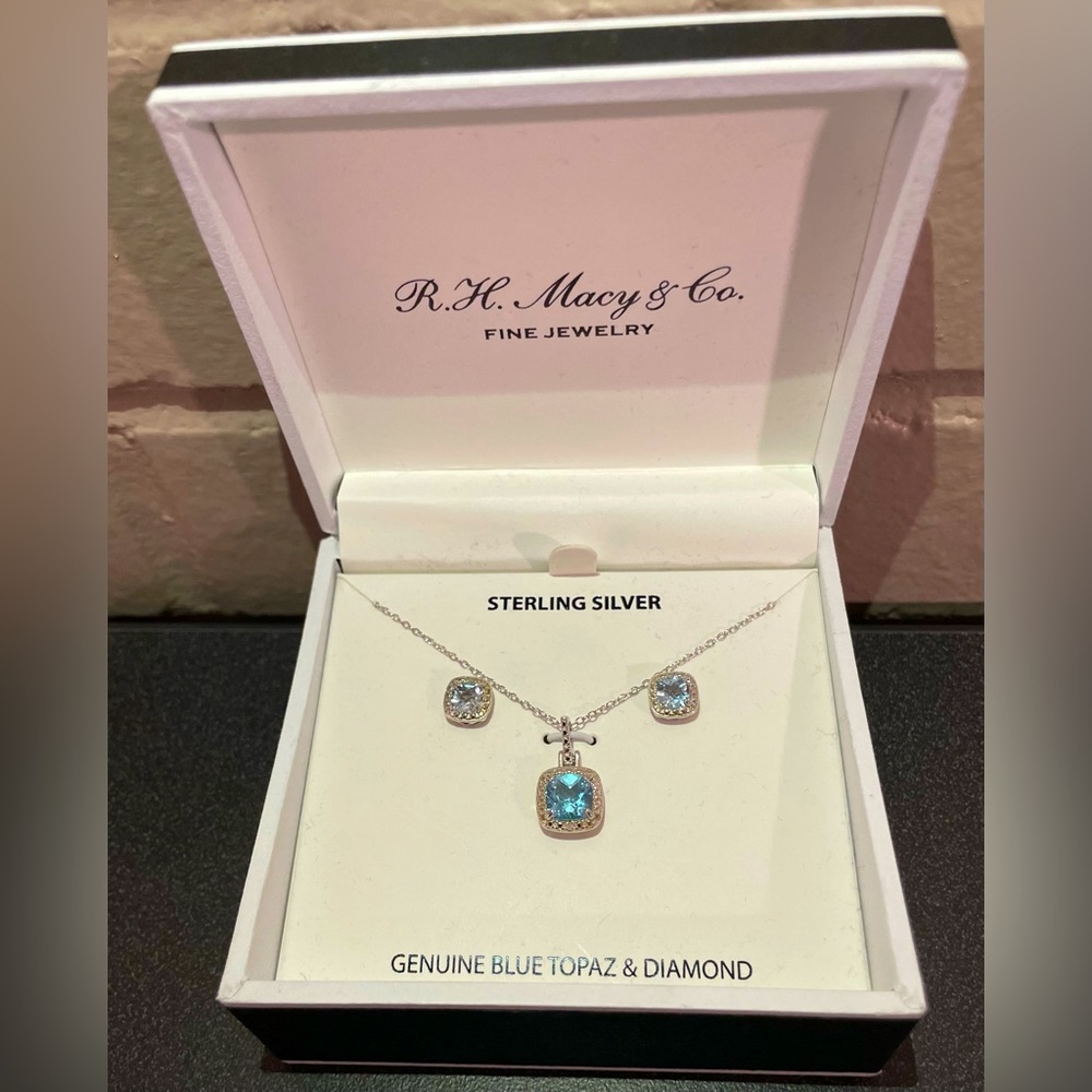 2 piece set- necklace and earrings